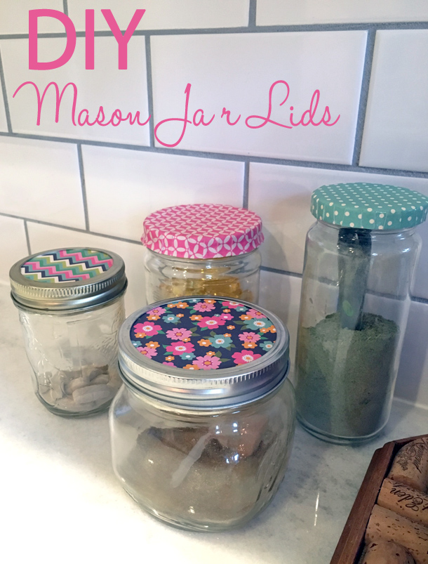 DIY Mason Jar Cups + Lids
