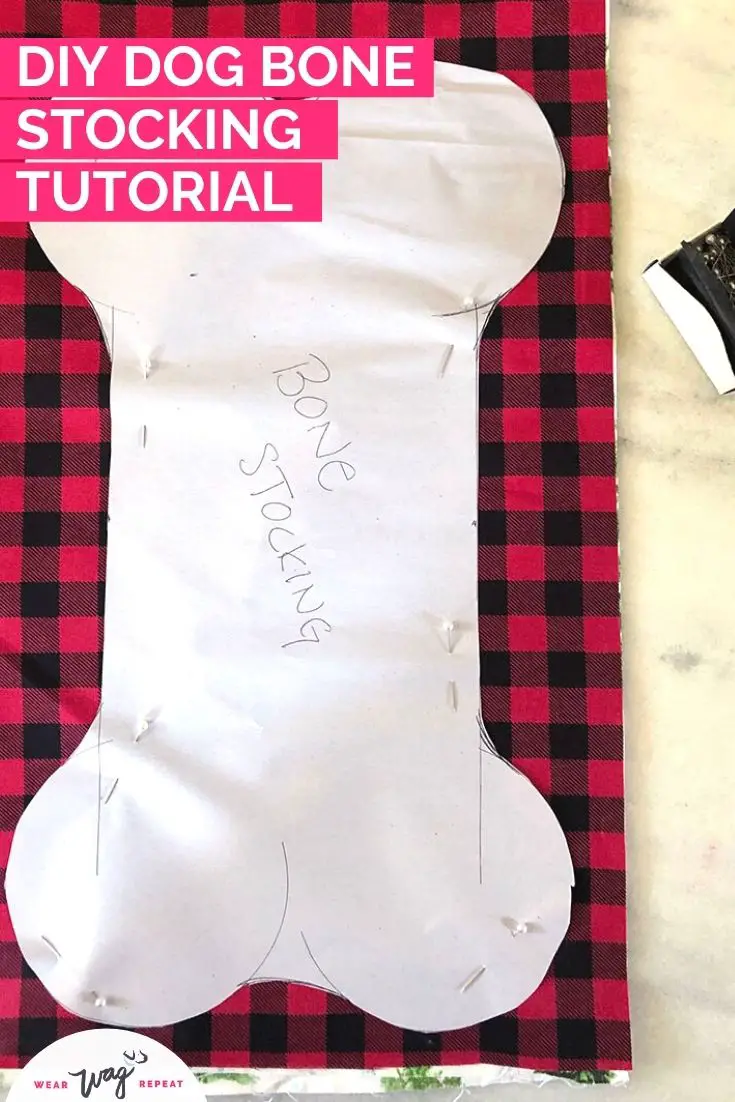how to sew a dog bone stocking